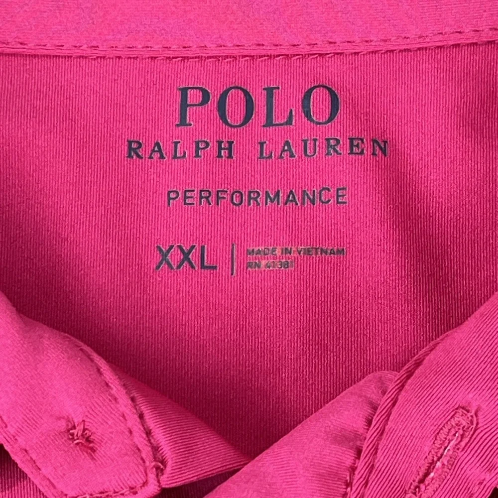 Polo Ralph Lauren Men's Cotton  Polo‎ Shirt Hot Pink • 2XL